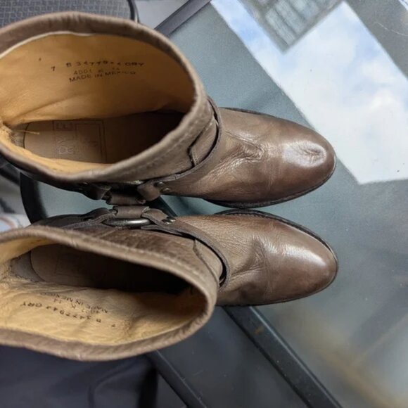 Frye Women's Leather Harness Ankle Boots Size 7 - Picture 5 of 5